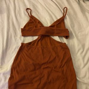 Bust cutout body con dress